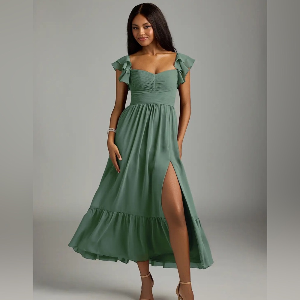 Azazie Anaya
Eucalyptus A-Line Sweetheart Neckline Chiffon - Picture 1 of 15